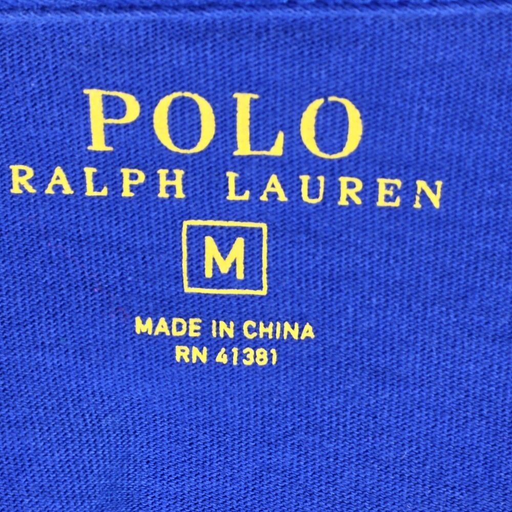 Polo Ralph Lauren Men’s Medium Blue Long Sleeve T-shirt - Picture 4 of 8